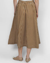 Load image into Gallery viewer, TLP Lulu Skirt in Chestnut Gingham Check