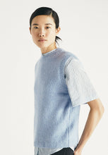 Load image into Gallery viewer, Masscob Lyndon Eco-Cashmere Blend Vest in Iris