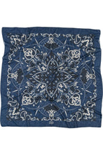 Load image into Gallery viewer, Maison Lecomte Flament Fine Cotton Voile Bandana Scarf in Navy