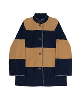 Load image into Gallery viewer, APOF Deva Jacket in Caramel/Navy Stripes-Reversible
