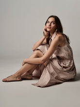 Load image into Gallery viewer, Hevron Blush Stripe Stella Dress