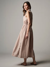 Load image into Gallery viewer, Hevron Blush Stripe Stella Dress