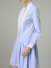 Load image into Gallery viewer, Thierry Colson Lizbeth Dress in Blue Lady Poplin