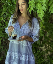 Load image into Gallery viewer, Rose and Rose Snaresbrook Dress in Blue and White Stripes