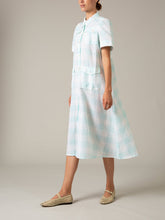 Load image into Gallery viewer, Thierry Colson Baghera Dress in Mint Vichy