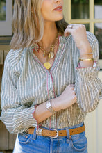 Load image into Gallery viewer, Harper Top in Floral Stripe