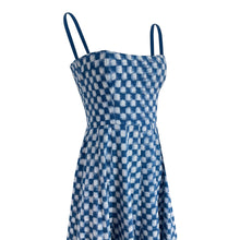 Load image into Gallery viewer, De Castro Blue Checkmate Dress