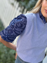 Load image into Gallery viewer, Thierry Colson Cotton/Silk Vita Blouse in Blue