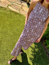 Load image into Gallery viewer, Coco Shop High-Waisted, Wide-Leg Pants in Brown Checkerboard