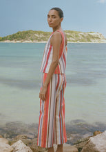 Load image into Gallery viewer, Coco Shop Classic Crop Pant in Vibrant Stripe