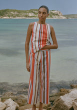 Load image into Gallery viewer, Coco Shop Classic Crop Pant in Vibrant Stripe