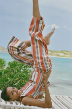 Load image into Gallery viewer, Coco Shop Classic Crop Pant in Vibrant Stripe