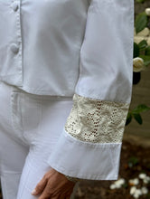 Load image into Gallery viewer, Destree Ruby Borderie Anglaise trimmed Cotton Poplin Jacket
