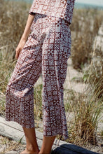 Load image into Gallery viewer, Coco Shop High-Waisted, Wide-Leg Pants in Brown Checkerboard