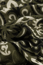 Load image into Gallery viewer, Maison Lecomte Flament Wool and Cashmere Bandana Scarf in Khaki/Green