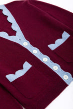 Load image into Gallery viewer, The Jakob Heirloom Cardigan in Burgundy