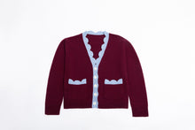 Load image into Gallery viewer, The Jakob Heirloom Cardigan in Burgundy
