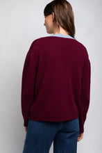 Load image into Gallery viewer, The Jakob Heirloom Cardigan in Burgundy