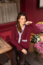 Load image into Gallery viewer, The Jakob Heirloom Cardigan in Burgundy