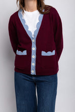 Load image into Gallery viewer, The Jakob Heirloom Cardigan in Burgundy