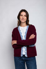 Load image into Gallery viewer, The Jakob Heirloom Cardigan in Burgundy
