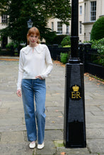 Load image into Gallery viewer, The Jakob Scalloped Heirloom Sweater in Cream
