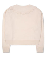 Load image into Gallery viewer, The Jakob Scalloped Heirloom Sweater in Cream