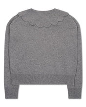 Load image into Gallery viewer, The Jakob Scalloped Heirloom Sweater in Grey