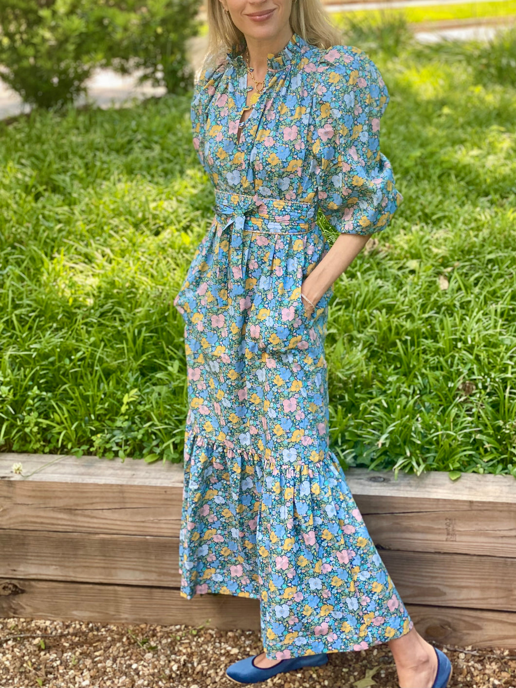 APOF Mary Dress in Liberty's Meadow Song