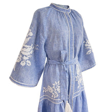 Load image into Gallery viewer, De Castro Light Denim Swan Dress