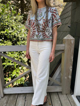 Load image into Gallery viewer, Lug Von Siga Blue Mulitcolor Dakota Top