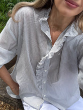 Load image into Gallery viewer, Masscob Bora Blouse in Blue Striped Cotton