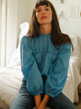 Load image into Gallery viewer, Constance Blouse in Blue