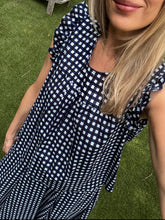 Load image into Gallery viewer, TLP Polly Top in Midnight Gingham Check
