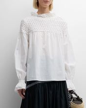 Load image into Gallery viewer, Merlette White Majorelle Blouse