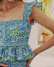 Load image into Gallery viewer, Pink City Prints Freya Top in Peacock Border