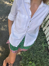 Load image into Gallery viewer, Mille Lani "Boxer" Short in Green and Pink French Provencal Print