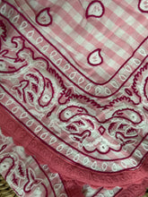 Load image into Gallery viewer, Embroidered Bandana Shorts Pink Gingham Check