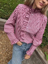 Load image into Gallery viewer, APOF Annemonne Blouse in Pink Stripe