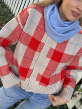 Load image into Gallery viewer, The Tiny Big Sister Check Cardigan