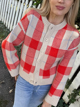 Load image into Gallery viewer, The Tiny Big Sister Check Cardigan