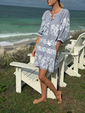 Load image into Gallery viewer, Rose and Rose Snaresbrook Dress in Blue and White Stripes