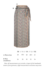Load image into Gallery viewer, Savannah Skirt in Pressed Primrose Floral/Reverses to Stripe