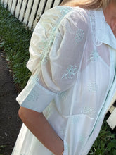 Load image into Gallery viewer, Thierry Colson Venetia Dress in Mint Floral Eyelet