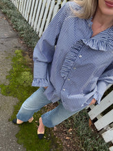 Load image into Gallery viewer, APOF Annemone Blue and White Striped