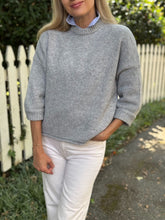 Load image into Gallery viewer, Secular 3/4 Alpaca Sleeve Sweater in Gray