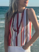 Load image into Gallery viewer, Coco Shop Shift Top in Vibrant Stripe