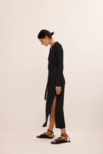 Load image into Gallery viewer, Bird and Knoll Frieda Black Shirt Dress
