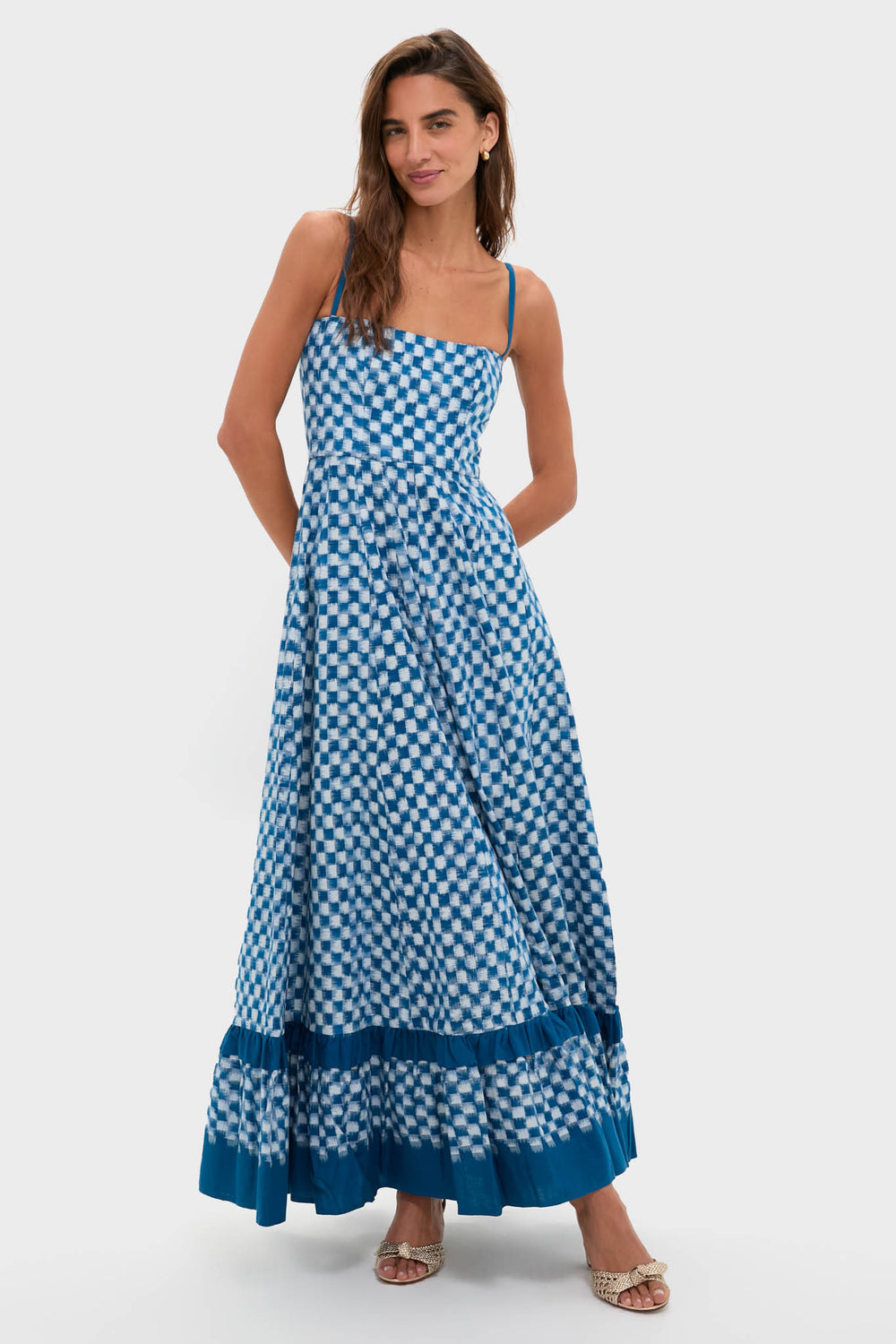 De Castro Blue Checkmate Dress Shopcestmimi De Castro Blue Checkmate Dress Shopcestmimi