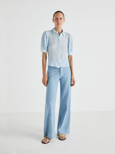 Load image into Gallery viewer, Masscob Tambora Top in Blue Vichy Check
